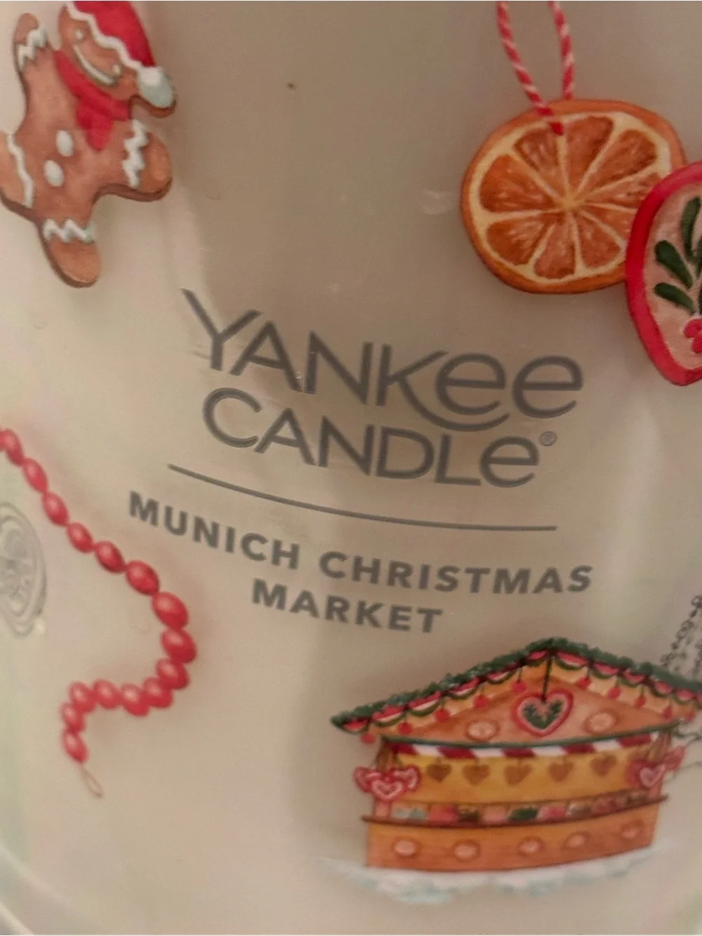 Yankee Candle Cream & Silver Munich Christmas Market Jar